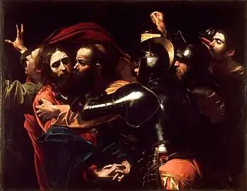 Michelangelo Merisi da Caravaggio, The Taking of Christ, c. 1602, National Gallery of Ireland, Dublin