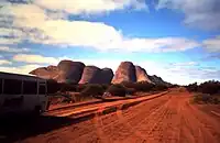 Tjukaruru Road (NT section of Great Central Road) just west of Kata Tjuta