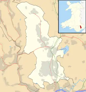 Abersychan is in the north of the district of Torfaen, in south east Wales