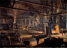 Toronto Rolling Mills (1864), pastel