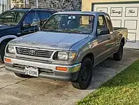 1995–1997 Tacoma Xtracab 2WD(sealed beam headlamps)