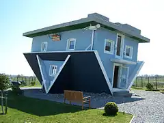 The Upside-Down House of Trassenheide, Germany