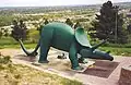 Triceratops sculpture in Dinosaur Park