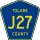 County Road J27 marker