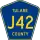 County Road J42 marker