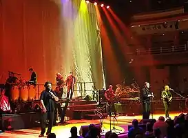 UB40 on stage in their home city of Birmingham, England, in 2010