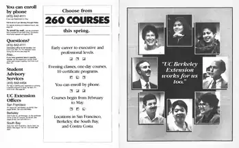 UC Berkeley Extention 1980s catalog