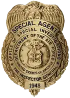 Office of Special Investigations Special Agent Badge