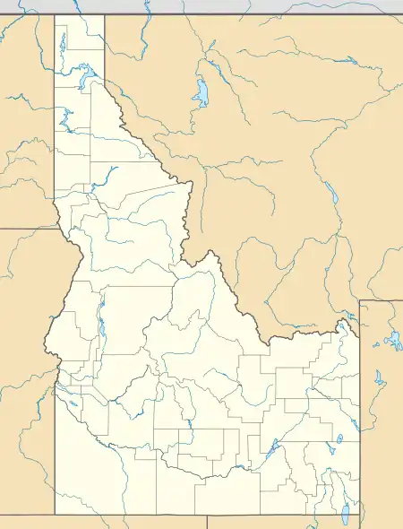 A map of Idaho showing the location of C.J. Strike WMA