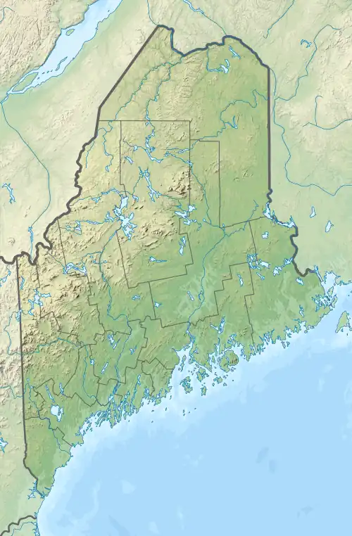 Location of Seboeis Lake in Maine, USA.