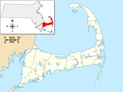 Eastham Center Historic District is located in Cape Cod