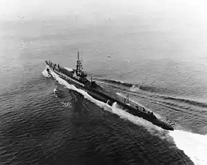 USS Pomfret (SS-391) in 1951, prior to her "Guppy IIA" modernization.