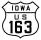 U.S. Highway 163 marker