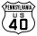 U.S. Route 40 Alternate marker