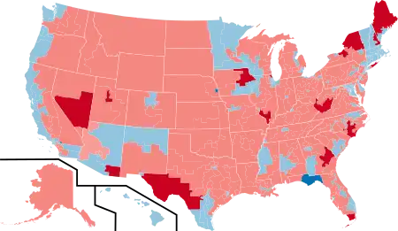 Color coded map of 2014 Senate races