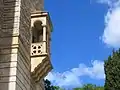 Clock tower balcony