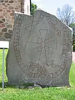 This stone is one of the Jarlabanke Runestones.