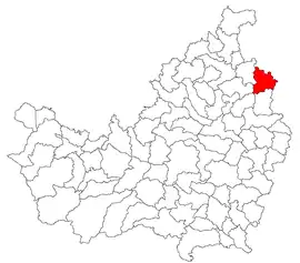 Location in Cluj County