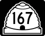 State Route 167 marker