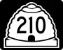 State Route 210 marker