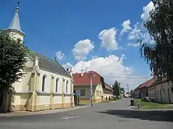 Main street with the Chapel of the Assumption of the Virgin Mary