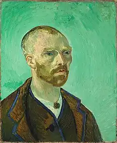 Self Portrait by Vincent van Gogh dedicated to Paul Gauguin