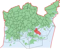 Location in Helsinki