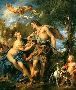 Venus and Adonis (1729) by François Lemoyne