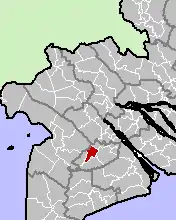 Location in Hậu Giang province