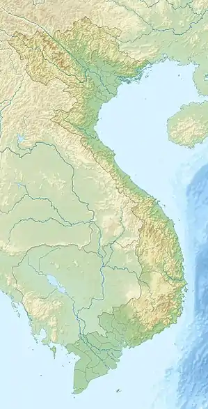 Map showing the location of Bù Gia Mập National Park