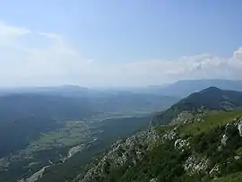 3. The Upper Vipava Valley seen from the Nanos Plateau