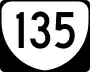 State Route 135 marker