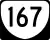 State Route 167 marker