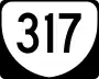 State Route 317 marker