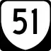 State Route 51 marker