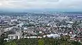 View of the Skopje Fortress (right-center) from Vodno