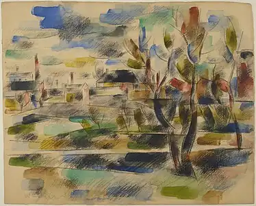 Landscape of Łódź Seen From Retkinia (1941)