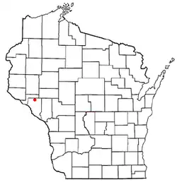 Location of Canton, Wisconsin