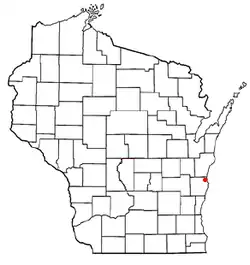 Location of Mosel, Wisconsin