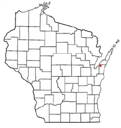 Location of Red River, Wisconsin