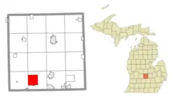 Location within Clinton County