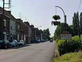 The road into Wavrechain-sous-Denain