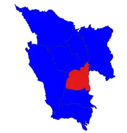 Location in Bago district