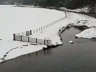 Whiteadder, downstream from Ellemford Bridge (February 2007)