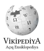 Wikipedia logo showing "Wikipedia: The Free Encyclopedia" in Azerbaijani