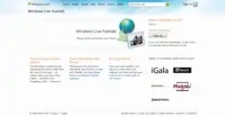 Windows Live FrameIt homepage