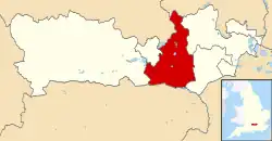 Shown within Berkshire