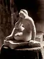 Woman sitting (plaster model, 1953).