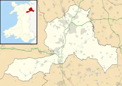 Bronington is located in Wrexham