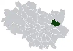 Location of Kowale within Wrocław